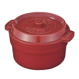 ランチボックス ココット風 通販 弁当箱 2段 2段式 ボウル 鍋型 メンズ 約 750ml 約450ml 約300ml 電子レンジOK ブルー 青 レッド 赤 おしゃれ ボーイズ 高校生 レンジ可 ホーロー風デザイン どんぶり