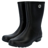 ugg ブーツ 通販 アグ レインブーツ マット pvc 約 22cm 約 23cm 約 24cm 約 25cm ブラック 黒 長靴 スノーブーツ 防水 雪 靴 カジュアル ミドルブーツ プレゼントギフト  ガーデニング ラバーブーツ おしゃれ 1100510 シエナマット