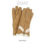 ugg レディース 手袋 通販 ブランド UGG アグ SHEEPSKIN TURNED BOW GLOVE シープスキン ターン ボウ グローブ 革 撥水 はっ水 暖かい 防寒 おしゃれ シンプル 無地 かわいい リボン 上品 ファー 誕生日 クリスマス 記念日 ギフト プレゼント