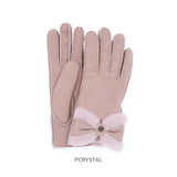 ugg レディース 手袋 通販 ブランド UGG アグ SHEEPSKIN TURNED BOW GLOVE シープスキン ターン ボウ グローブ 革 撥水 はっ水 暖かい 防寒 おしゃれ シンプル 無地 かわいい リボン 上品 ファー 誕生日 クリスマス 記念日 ギフト プレゼント