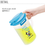 ピッチャー 2.0L ASVEL アスベル 通販 ドリンクビオ DRINK VIO 2リットル 2000ml 冷水筒 かわいい おしゃれ 水差し 冷水ポット 麦茶ポット サイドロック付き ワンプッシュ 洗いやすい 清潔 広口 耐熱 Disney ディズニー ミッキー ミニー MN17 プーさん PO17