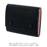 財布 レディース コンパクト 通販 三つ折り財布 ブランド MALTA ミニ財布 革 牛革 小銭入れ おしゃれ シンプル 大人 かわいい 女子高生 無地 ツートン バイカラー ボックス型 ギフト プレゼント