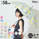 傘 レディース wpc 長傘 花柄 通販 ブランド Wpc. ワールドパーティ 花柄 58cn おしゃれ 晴雨兼用傘 軽量 軽い フラワー 紫外線対策 UVカット 通勤 通学 手開き 手動 ハート リボン かわいい 雨傘