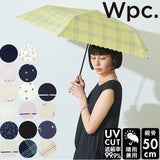 wpc 折りたたみ傘 通販 日傘 折りたたみ ブランド 晴雨兼用 uvカット 軽量 遮光 遮熱 紫外線遮蔽率 99.99%以上 遮光率 99.99%以上 大人 かわいい 50cm 5本骨 手開き 大人 かわいい ラインリボン刺繍 ハートスカラップ ツバメ 木の実 ダブルカラーバイアス ワールドパーティ