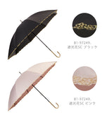 日傘 レディース W.P.C ワールドパーティ 通販 UVカット 紫外線対策 はっ水防水加工 撥水 遮光 遮熱 遮光率99% 晴雨兼用 パラソル 長傘 かさ 長かさ 軽量 軽い おしゃれ かわいい 黒 ブラック ネイビー 紺 白 オフ ホワイト リボンボーダー 星柄スカラップ スター 50cm wpc