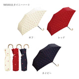 wpc 折りたたみ傘 通販 晴雨兼用傘 折りたたみ 傘 レディース 親骨 50cm 6本骨 手開き UVカット おしゃれ かわいい デザイン テキスタイル シンプル 通勤 通学 ストライプマーガレット タイニーハート ワールドパーティ
