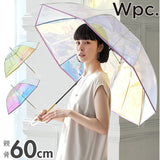 wpc 傘 シャイニー 通販 ビニール レディース 長傘 ビニール傘 オシャレ おしゃれ パイピング 60cm 60センチ 8本骨 雨傘 W by Wpc. ダブリュピーシー pt-au01 PT-028 PT-029 レディース雨傘