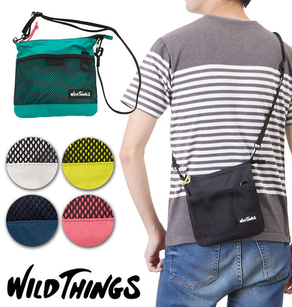 サコッシュ ミニ WILD THINGS ワイルドシングス 通販 ミニショルダー ミニサコッシュ サコッシュバッグ ミニショルダー メンズ レディース サコッシュショルダー ナイロン 軽量 軽い 丈夫 ななめ掛け 斜めがけ 2way ポーチ 自転車 サイクリング アウトドア フェス 旅行