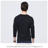 長袖 tシャツ メンズ 綿100 通販 長袖Tシャツ 長袖シャツ Tシャツ ロンt おしゃれ ヘンリーネック vネック 薄手 シンプル 綿100% 大きいサイズ 黒 ブラック 無地 カジュアル