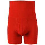 腹巻 ボクサー パンツ  通販 ボクサーパンツ メンズ 前開き ロング ハイウエスト ボクサーブリーフ ボクサーショーツ 下着 腹巻き はらまき   無地 シンプル インナー メンズ下着 アンダーウェア メンズインナー