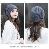 ニット帽子 通販 レディース ニット帽子 ニット帽 ニット 室内帽 薄手 軽量 通気 蒸れにくい ナイトキャップ ケア帽子 ハット シンプル ストレッチ 就寝用 通院 かわいい