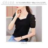 カットソー 半袖 レディース 通販 パフスリーブ tシャツ バルーン バルーン袖 きれいめ 上品 エレガント シフォン レディーストップス お洒落 おしゃれ かわいい 可愛い 大人 カジュアル トップス 春 夏 オフィスカジュアル お出かけ