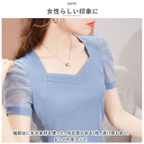 カットソー 半袖 レディース 通販 パフスリーブ tシャツ バルーン バルーン袖 きれいめ 上品 エレガント シフォン レディーストップス お洒落 おしゃれ かわいい 可愛い 大人 カジュアル トップス 春 夏 オフィスカジュアル お出かけ