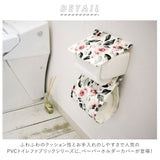 トイレットペーパーホルダー カバー 通販 おしゃれ 2連 二連 丸洗い トイレタリー トイレ用品 かわいい PVC ナチュラル 洗える シンプル 無地 洗濯 新築祝い 一人暮らし 花柄 フラワー 猫 オッドアイ