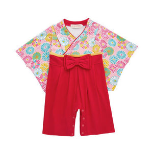 袴ロンパース 女 通販 女の子 カバーオール ロンパース 和服 着物 長袖 フォーマル ベビー服 子供服 出産祝い 衣装 ギフト 入園式 結婚式