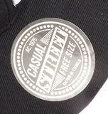 刺繍ロゴキャップ ZIP ジップ 通販 レディース メンズ ユニセックス おしゃれ フリーサイズ サイズフリー コットン 綿 NYC NewYork 刺繍 ロゴ ワークキャップ 野球帽 黒 ブラック ダンス系 ヒップホップ系 B系 かっこいい 帽子 ぼうし ベースボールキャップ アジャスター付