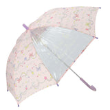 傘 子供用 55センチ 50センチ 通販 おしゃれ キッズ 55cm 50cm ユニコーン グラスファイバー 安全ストッパー 手開き 男の子 男児 女の子 女児 透明窓 長傘 オレンジボンボン 入園 入学準備 ザジーザップス 雨具 かさ カサ Mサイズ Lサイズ ユアーズアーミーワールド